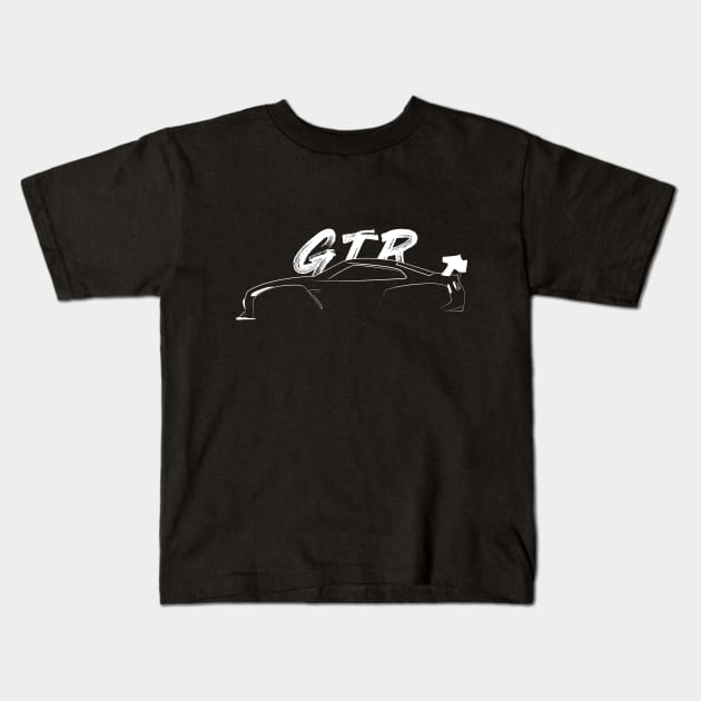 GTR R35 JDM Kids T-Shirt by turboosted